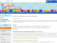 Tablet Screenshot of kindundkegel-shop.de